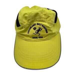 Moab Utah yellow Canyonlands Half Marathon running hat 5 Panel
